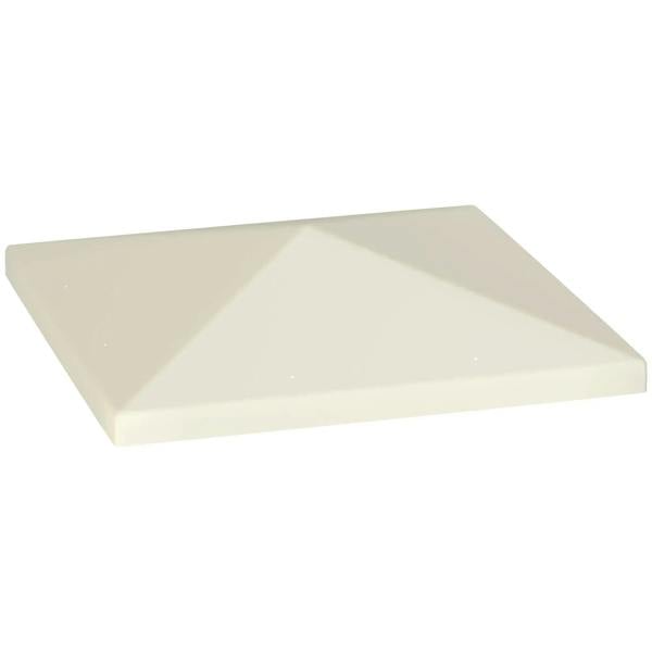 Cream gazebo roof replacement panel with flat slanted design