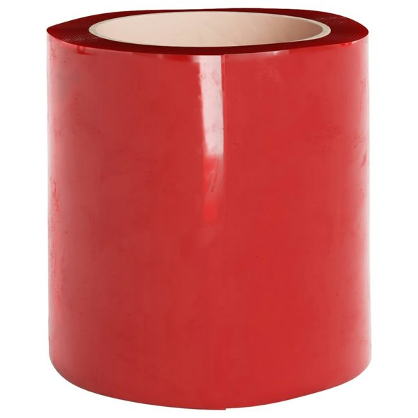 Berkfield Door Curtain Red 200 mmx1.6 mm 10 m PVC