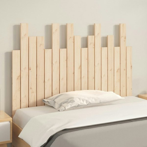 Berkfield Wall Headboard 108x3x80 cm Solid Wood Pine
