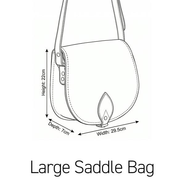 Zatchels Handmade Leather Saddle Bag - Magenta