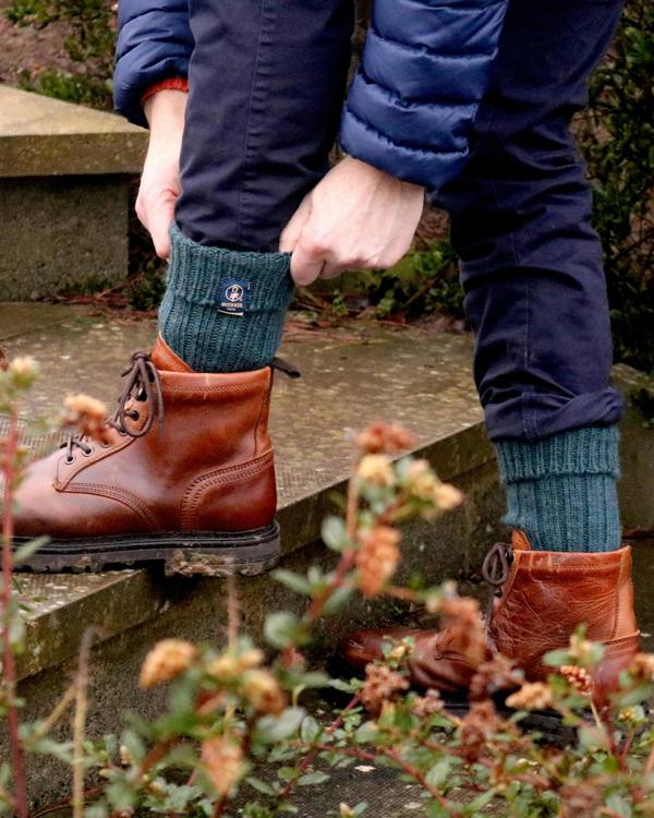 Jemsox British Wool Boot Socks – Mallard | 100% British Wool Luxury Boot Socks