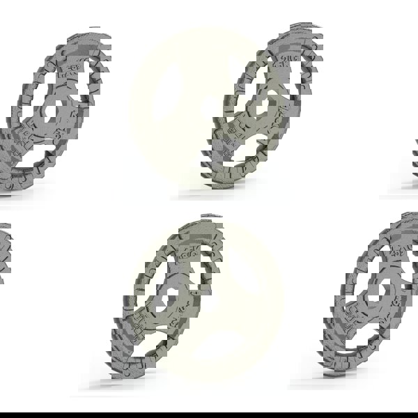 Body Revolution 2x 1.25kg Cast Iron Weight Plates - 1" Standard Tri Grip