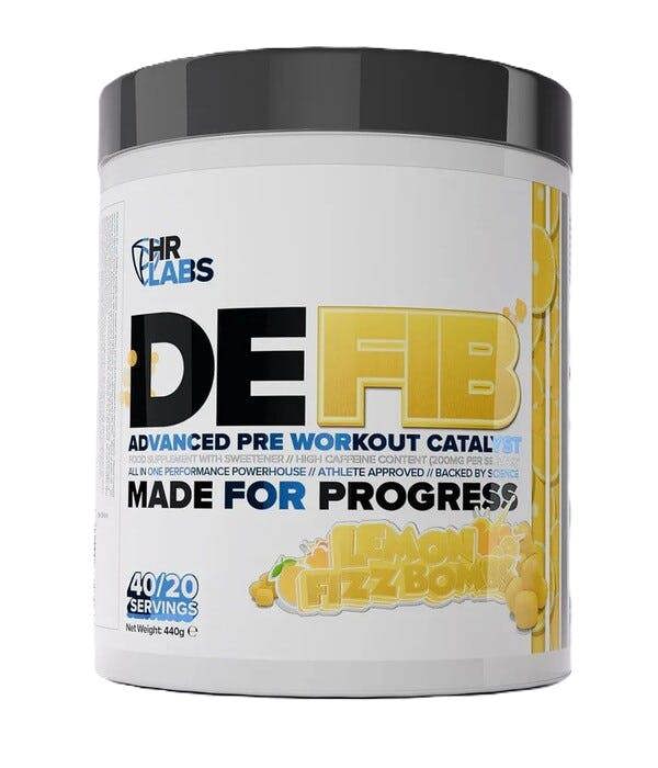 HR Labs Defib Advanced Pre Workout Catalyst, Lemon Fizz Bombs - 440g