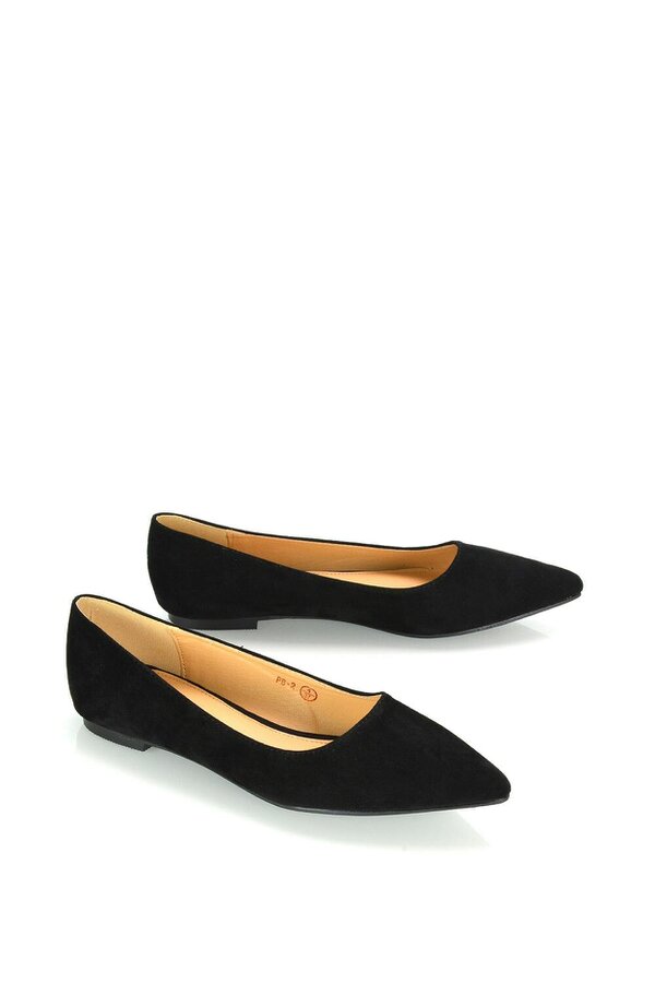 XY LONDON Pointed Toe Low Heel Bridal Ballerina Pump Shoes