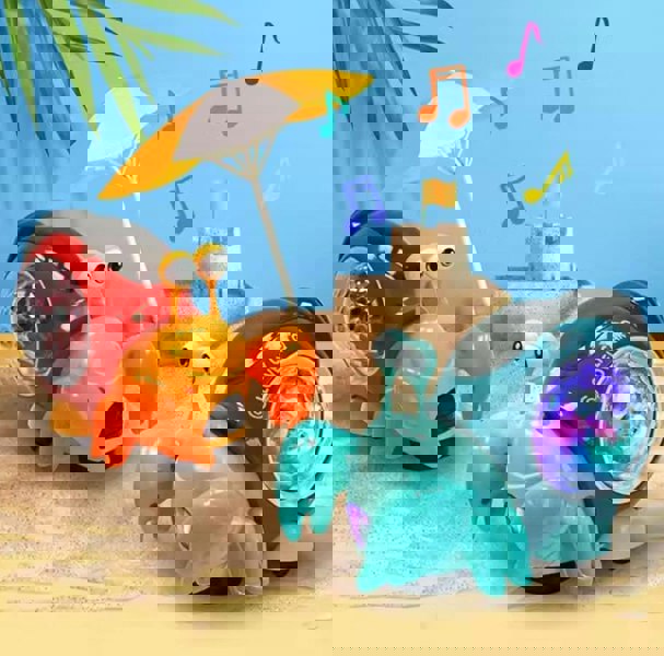 Dragodirect Interactive Musical Light-Up Crawling Crab Toy Automatic Hermit Crab