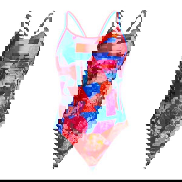 Funkita Miss Adventure Diamond multicolored abstract one-piece swimsuit