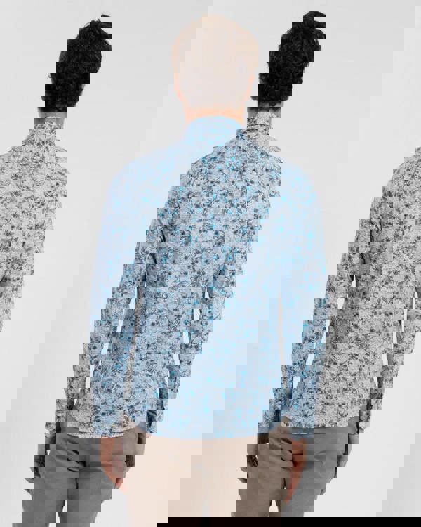 Steel & Jelly Floral Print Long Sleeve Stretch Shirt