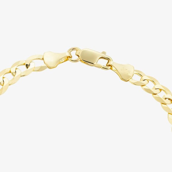 T. H. Baker 9ct Yellow Gold 7.5 Inch ID Curb Chain Bracelet SIDB-580-9Y-7.5