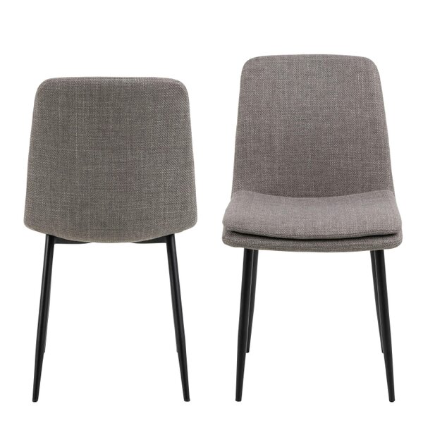 Wyld Haus Set of 4 Mosslight Grey Upholstered Dining Chairs