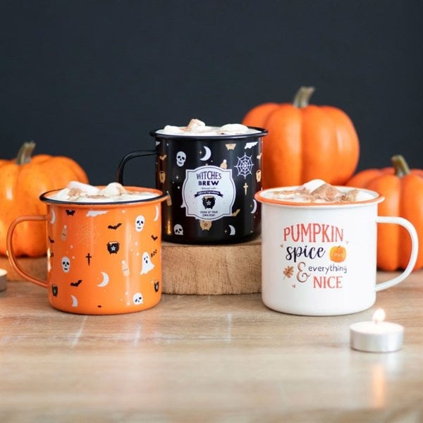 Serano Pumpkin Spice Enamel Mug