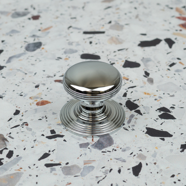 Handle & Home Polished Chrome Layered Round Cabinet Knobs