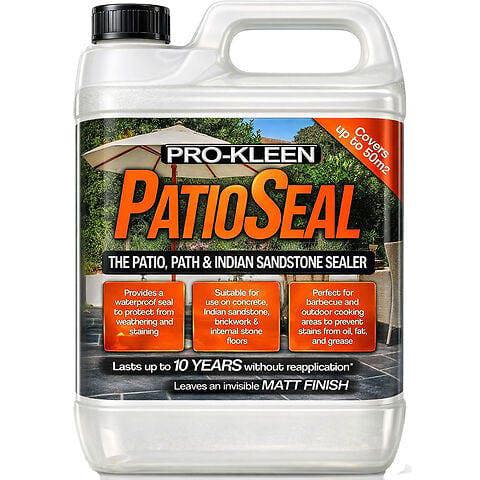 ProKleen Pro-Kleen PatioSeal Matt Patio Sealant for Indian Sandstone, Concrete, Paths, Patios, Slate, Brick, Indoor 5L