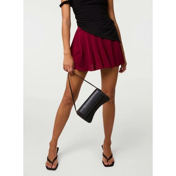 Pink Vanilla Wide Waistband Pleated Skirt
