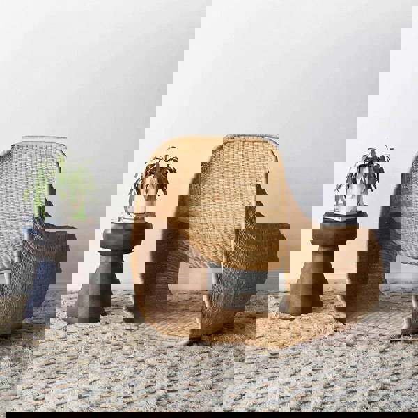 Rit Concept Serrano Outdoor Lounge Chair With Footstool, Rattan