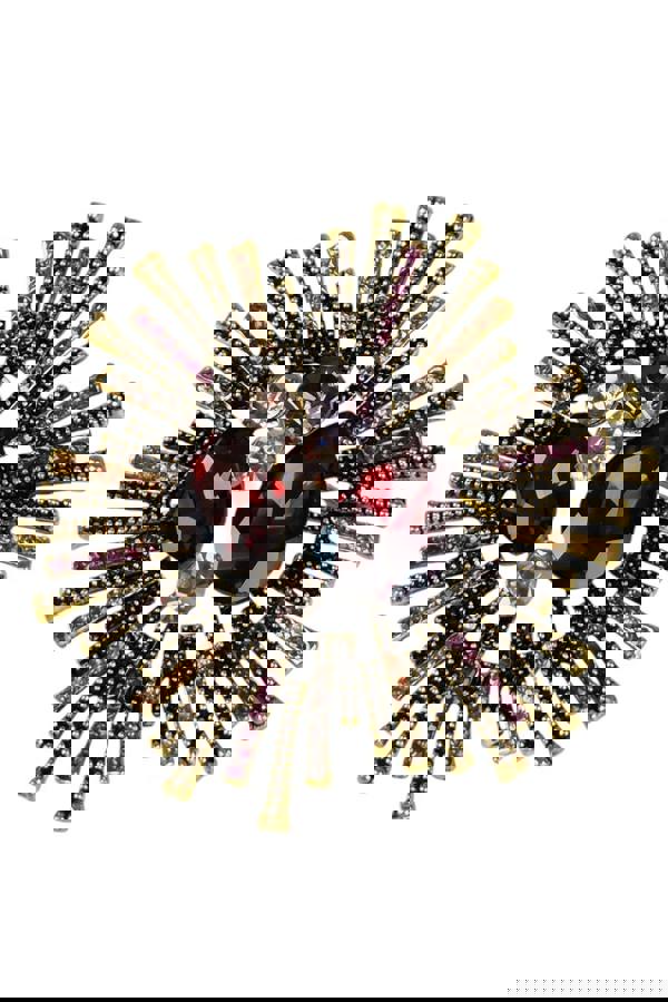 Paulo Due Diamante Large Spray Star Brooch Pin