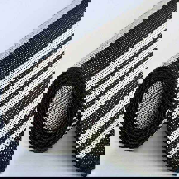 Striped Design Outdoor Rug for Garden in Black | The Rugs