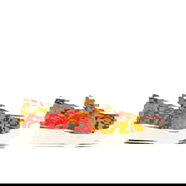 Embassy London Walter - Multi Print - Men's white sole Summer Loafer in eye catching soft leather