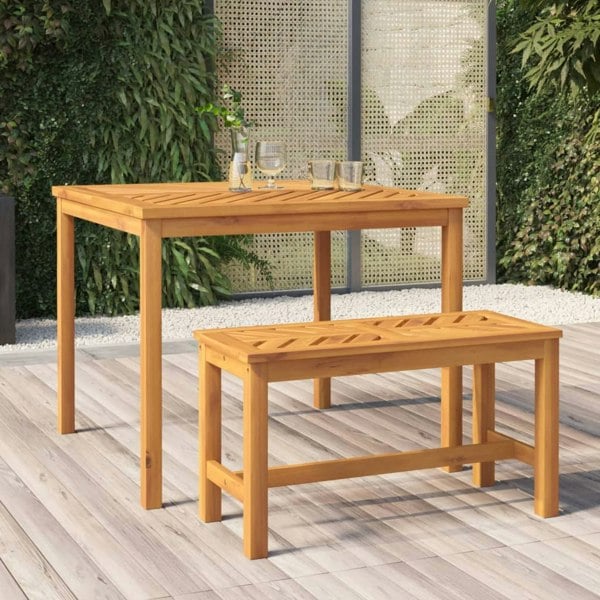 Berkfield Garden Bench 80 cm Solid Wood Acacia
