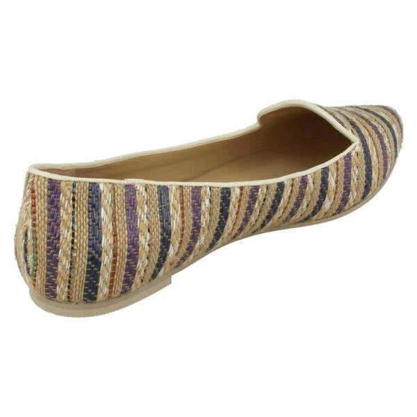 Spot On Ladies Spot On Flat Pointed Toe Ballerinas F80234