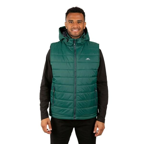 Trespass Mens Franklyn Padded Gilet - Forest Green - 