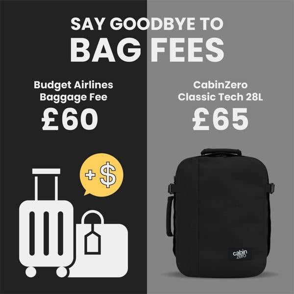 CabinZero Classic Tech Budget Airline Set