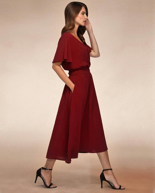 HotSquash Chiffon Midi Dress