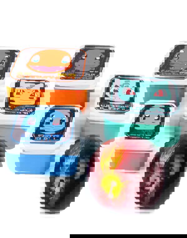 Pokemon Unisex Kids Multicoloured Pikachu & Squirtle Lunch Bag, Lunch Box and Bottle Set (One Size)