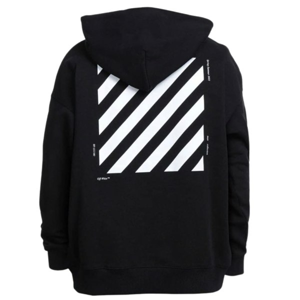 Off-White Off White Diag Square Skate Hoodie - Black