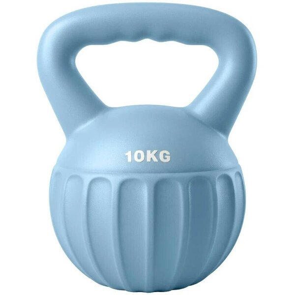 Kettlebell for Strength Training Kettle Bell with Non-Slip Handle 10 kg Blue