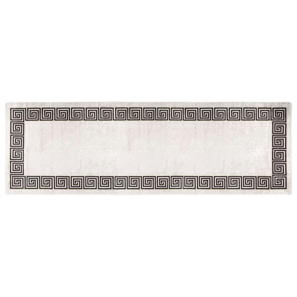 Berkfield Rug Washable 80x300 cm Light Beige Anti Slip