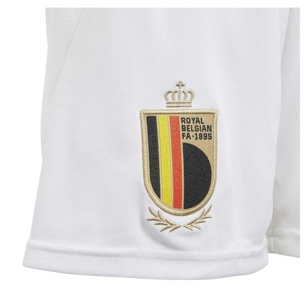 Adidas Boys Belgium Moisture Wicking Football Shorts - White - 