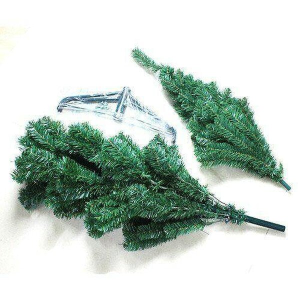 Shatchi 4ft Green Artificial Christmas Tree with 230 Tips and Clear Fairy Lights