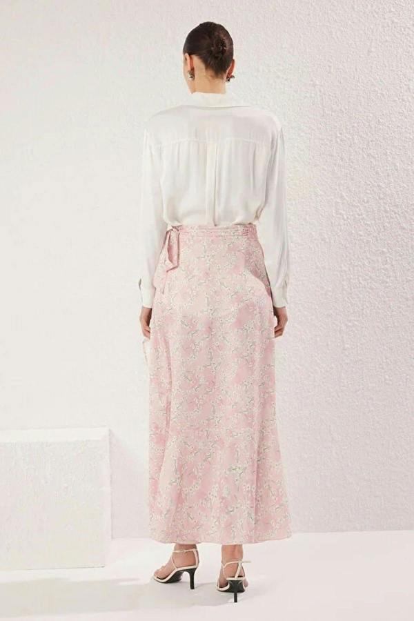 WOVCOR Floral Wrap Woven Skirt