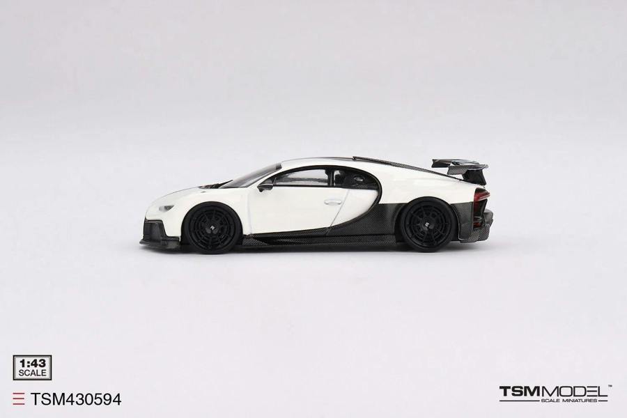 MCSlots Bugatti Chiron Pur Sport White 1:43 Scale TSM430594D