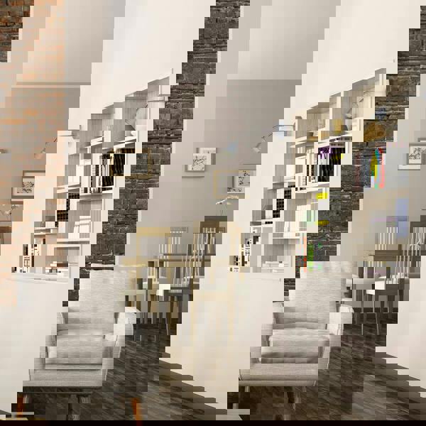 Milagro Maxi Wall Lamp Hand Made Scandi Style Cool Grey