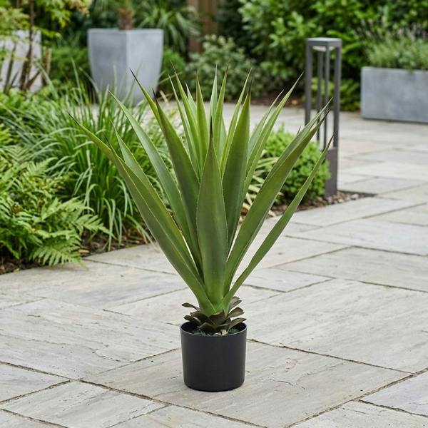Garden Greatness Realistic Artificial Potted Sisal Garden Plant