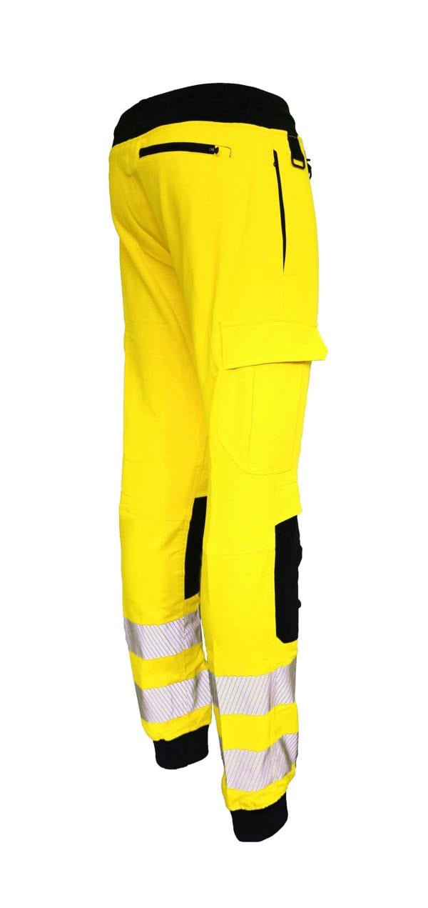 Slim Fit Stretch Hi-Vis Jogger With Knee Pad Pockets - Hi-Vis Trousers