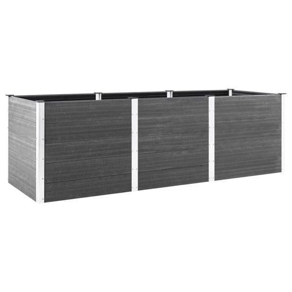 Berkfield Garden Raised Bed Grey 300x50x91 cm WPC