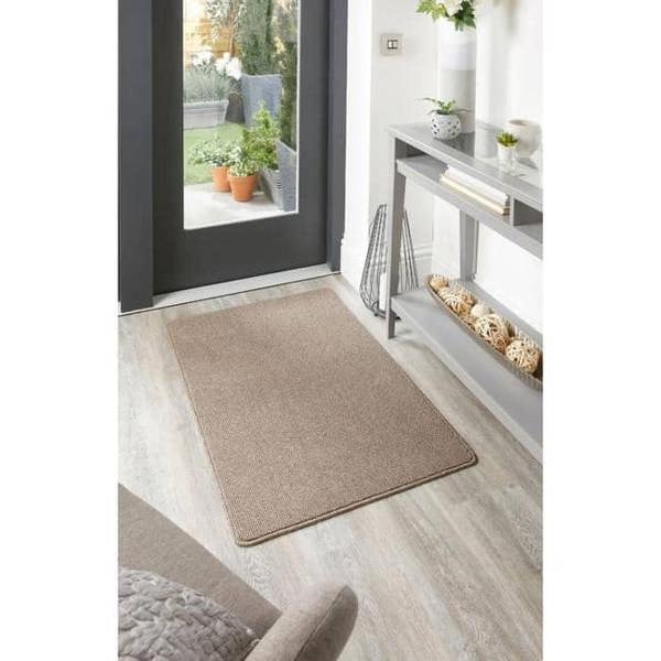 The Rugs Washable Mat & Runners: Durable Plain Design
