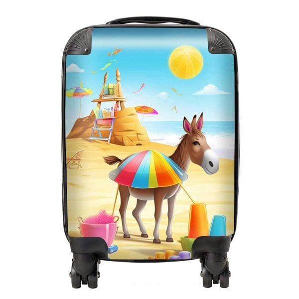 Warren Reed Donkey On A Beach Holiday Suitcase