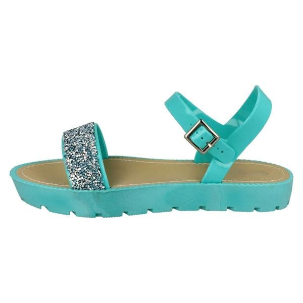 Savannah Ladies Savannah Flatform Glitter Sandal