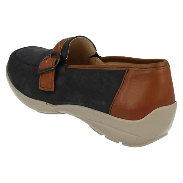 DB Shoes Ladies Easy B Wide Fitting Slip On Loafers Cork