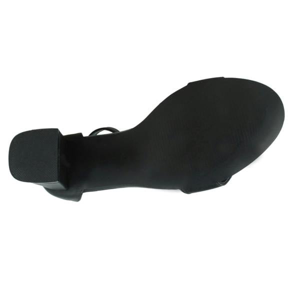 Spot On Ladies Spot On Mid Block Heel Sandals F12012