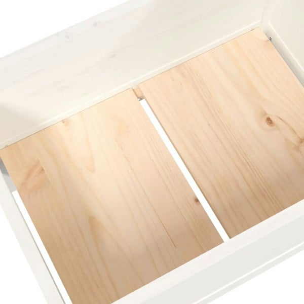 Berkfield Planter White 178.5x44x75 cm Solid Wood Pine