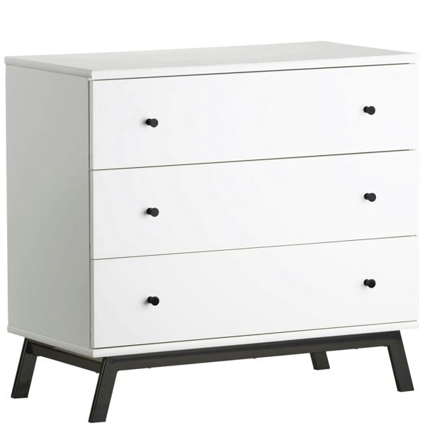Dorel Home Rowan Valley 3 DRW Dresser White/Black