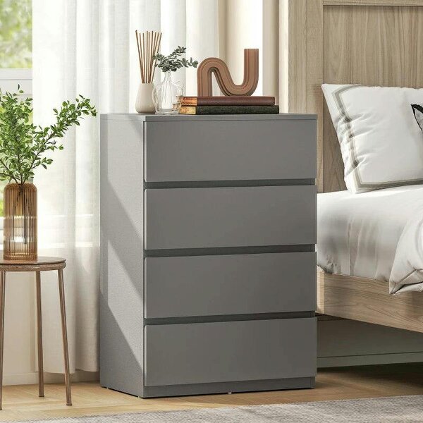 Chest of Drawers, 4-Drawer Storage Cabinets, Modern Dresser, Storage Drawer Unit for Bedroom
