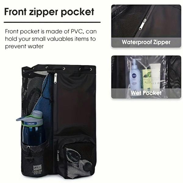 Leaper Mesh Drawstring Swim Bag