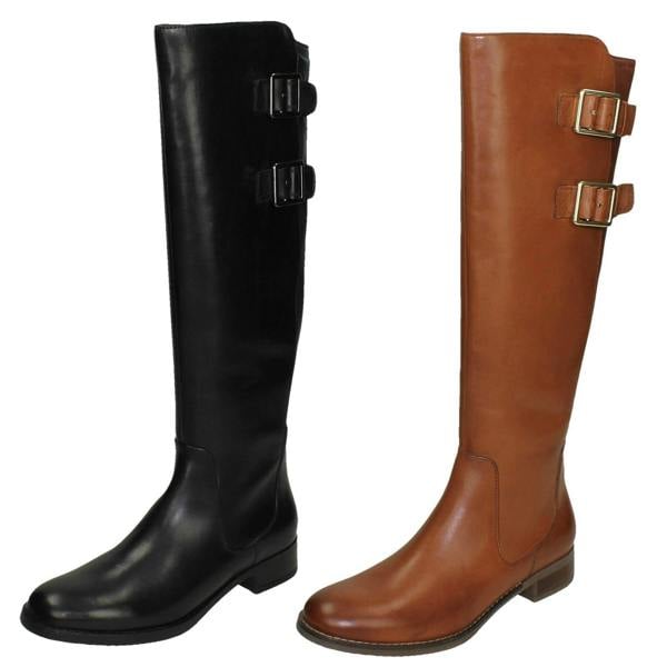 Clarks Ladies Clarks Knee High Boots Netley Ride