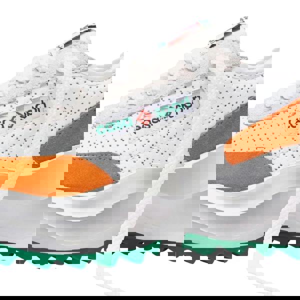 Casablanca Atlantis Sneaker Orange Detail White Shoes