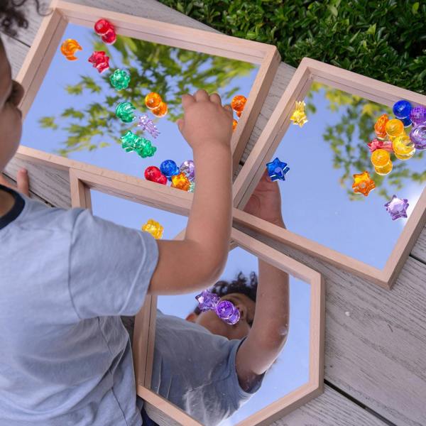 tickit Wooden Shape Mirror Tray